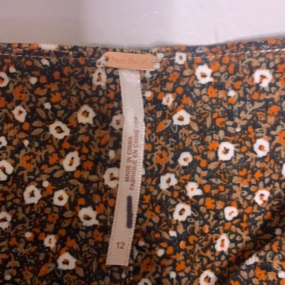 REVOLVE x FREE PEOPLE Call Me Cord Long puff Sleeve Snap front Mini new - Picture 4 of 13